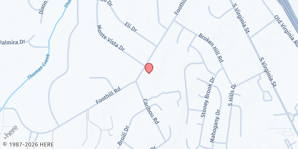 Map showing Picollo School Pantry at 900 Foothill Rd, Reno, NV
