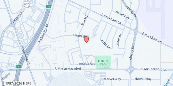 Map showing Pine Middle School at 4801 Neil Rd, Reno, NV