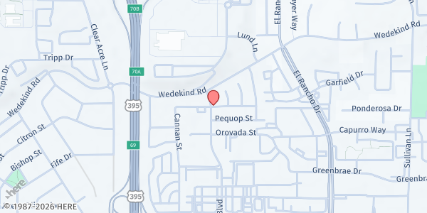 Map showing Rita Cannan Elementary School at 250 Cannan St., Reno, NV