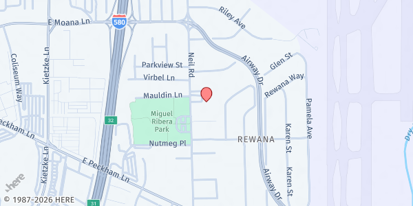 Map showing Silver Sage at Neil at 3870 Neil Rd, Reno, NV