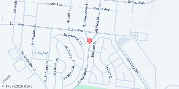 Map showing St. Michael Catholic Church at 10475 Mt Vida St., Reno, NV