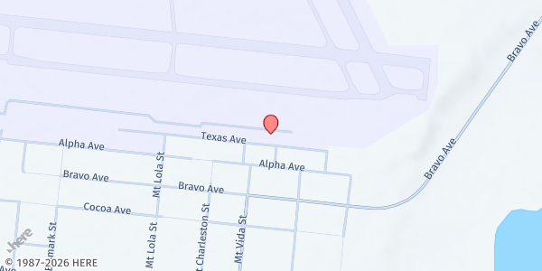 Map showing Stead Airport at 4895 Texas Ave, Reno, NV