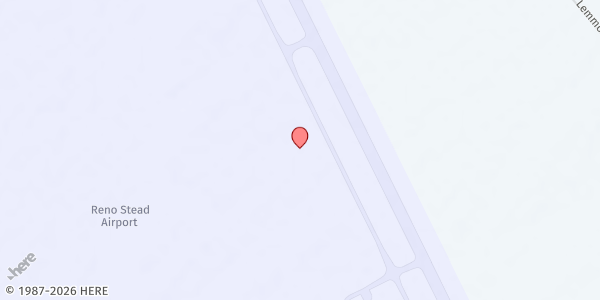 Map showing Stead Airport - Mobile Harvest at 4895 Texas Ave, Reno, NV
