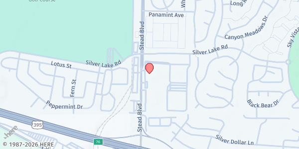 Map showing Stead Elementary School at 10580 Stead Blvd, Reno, NV