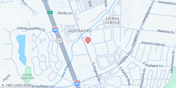 Map showing The Empowerment Center at 7400 S. Virginia St, Reno, NV