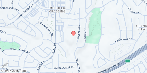 Map showing Winnemucca Elementary School at 1349 Becker Way, Reno, NV