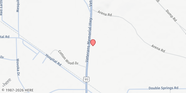 Map showing Walker River Paiute Tribe - Main Distribution Site at 4022 Hwy. 95, Schurz, NV