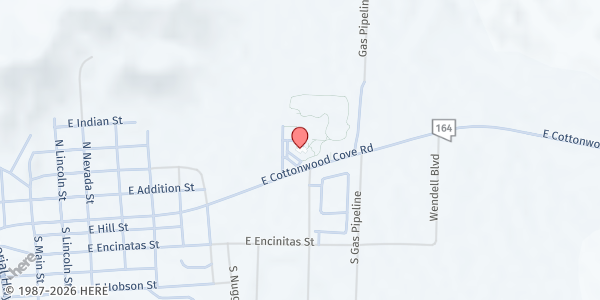 Map showing Colorado River Food Bank - Searchlight Community Center at 200 Michael Wendell Way, Searchlight, NV