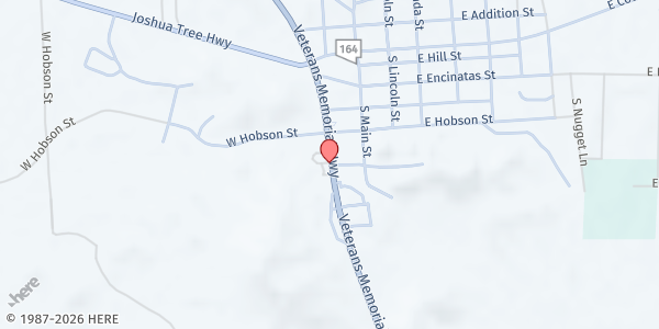 Map showing Senior Citizens of Searchlight at 575 S. Hwy. 95, Searchlight, NV