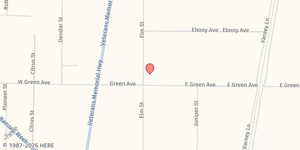 Map showing Silver Springs LDS Chapel at 5470 Elm St, Silver Springs, NV