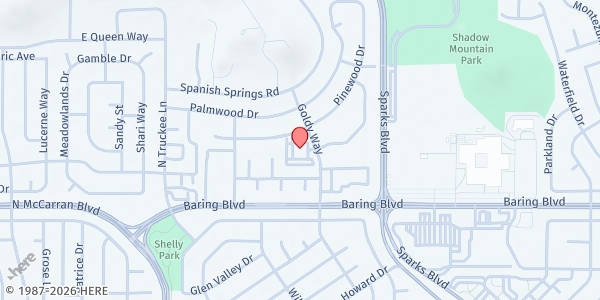 Map showing Church of Jesus Christ Spirit-Filled at 3175 Goldy Way, Sparks, NV