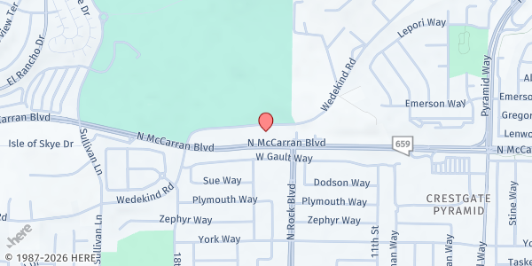 Map showing Sparks - Church of Jesus Christ LDS at 2955 Rock Blvd, Sparks, NV