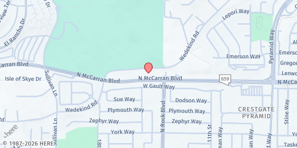 Map showing Sparks - Church of Jesus Christ of Latter-day Saints at 2955 Rock Blvd, Sparks, NV