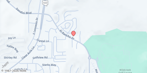 Map showing Vitality Unlimited- Sun Valley at 3660 El Rancho Dr, Sparks, NV