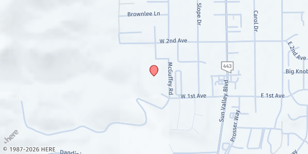 Map showing Allen Elementary at 5155 McGuffey Rd., Sun Valley, NV