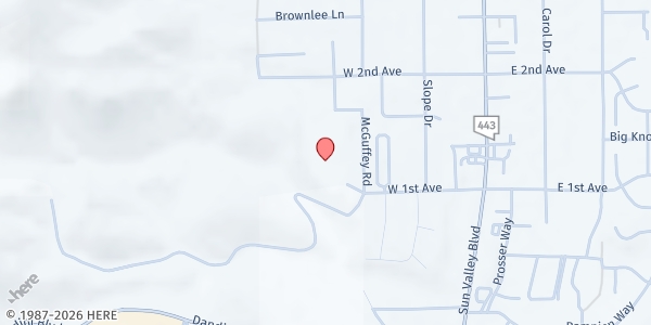 Map showing Lois Allen Elementary School at 5155 McGuffey Rd., Sun Valley, NV