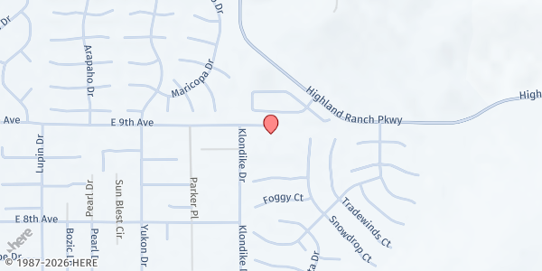 Map showing Virginia Palmer Elementary School at 5890 Klondike Dr., Sun Valley, NV