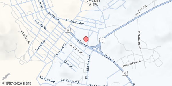 Map showing Heart n' Hearth Food Pantry at 101 Magnolia Ave, Tonopah, NV