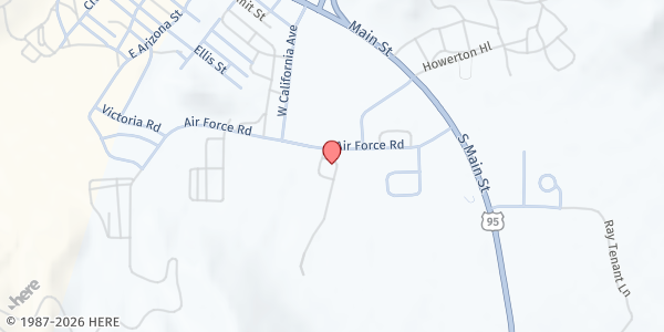 Map showing Salvation Army - Tonopah at 109, Tonopah, NV