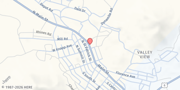 Map showing Salvation Army Tonopah at 224 N Main St, Tonopah, NV