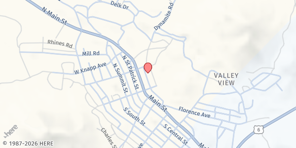 Map showing Tonopah Senior Center at 1 Senior Center Dr., Tonopah, NV