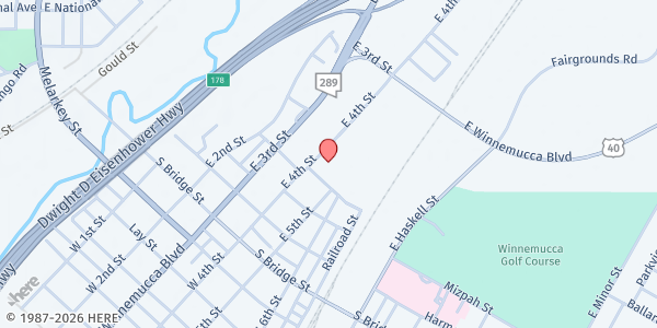 Map showing CIS Winnemucca at 310 4th St, Winnemucca, NV