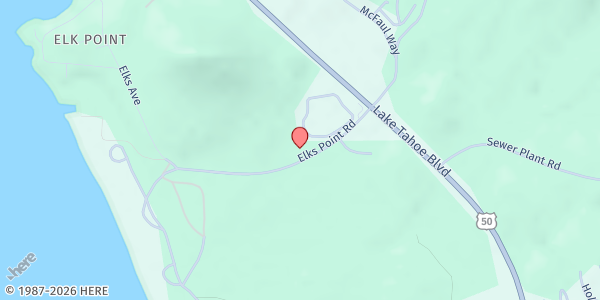 Map showing Our Lady of Tahoe Outreach at 1 Elks Point Rd., Zephyr Cove, NV