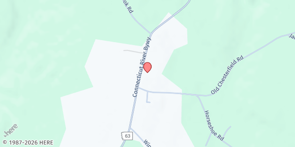 Map showing Joan's Food Pantry at 532 NH-63, Chesterfield, NH