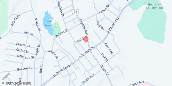 Map showing Sonshine Soup Kitchen at 6 Crystal Ave., Derry, NH