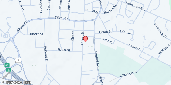 Map showing Our Daily Bread - Dover at 180 Locust St., Dover, NH