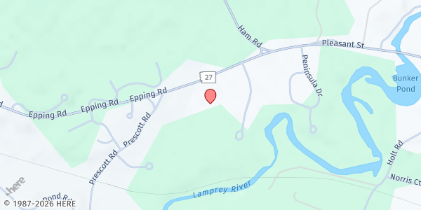 Map showing Providence Baptist Church Food Pantry at 410 Pleasant St., Epping, NH