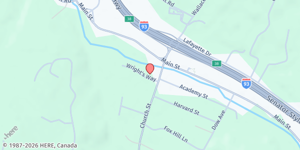 Map showing Good Neighbor Food Pantry at 44 Church St., Franconia, NH