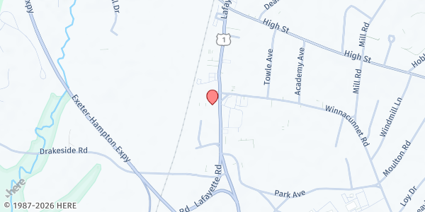 Map showing Salvation Army Food Pantry - Hampton at 324 Lafayette Rd, Hampton, NH