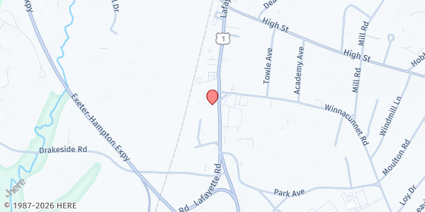 Map showing Salvation Army Service Center at 324 Lafayette Rd, Hampton, NH