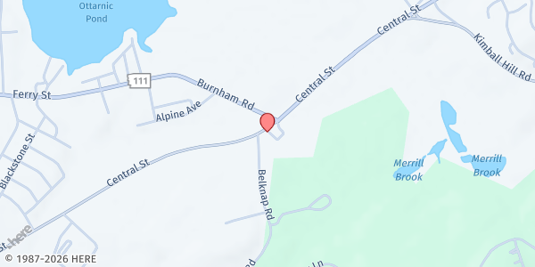 Map showing First Baptist Church Food Pantry - Hudson at 236 Central St., Hudson, NH