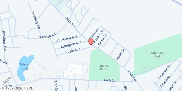 Map showing SCS-Swanzey/Ashuelot at 305 Park Ave., Keene, NH