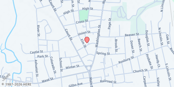 Map showing The Community Kitchen (Keene) at 37 Mechanic Street, Keene, NH