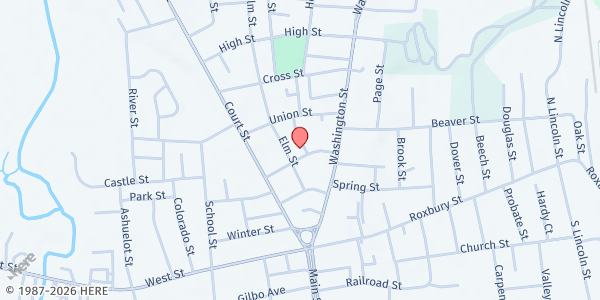 Map showing The Community Kitchen - Soup Kitchen at 37 Mechanic Street, Keene, NH