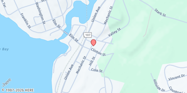 Map showing Inreach Ministries Food Pantry at 175 Mechanic St., Laconia, NH