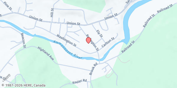 Map showing Food Distribution Center - Littleton at 70 Redington St, Littleton, NH