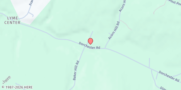 Map showing CommunityCare of Lyme at 183 Dorchester Rd, Lyme, NH