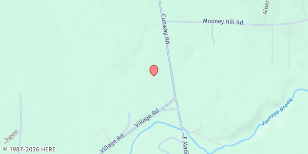 Map showing Madison Church Food Pantry at 53 Conway Rd., Madison, NH