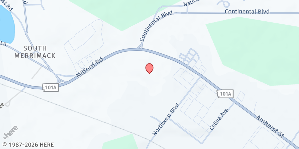 Map showing St. John Neumann Food Pantry at 708 Milford Rd., Merrimack, NH