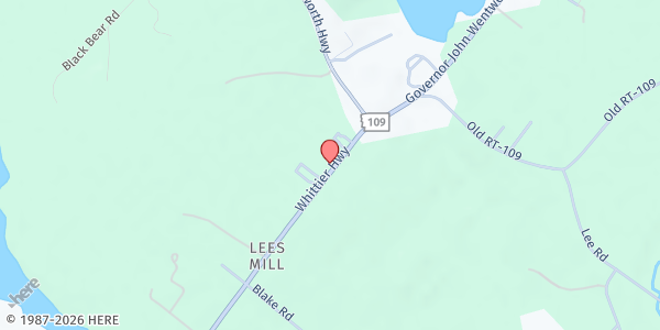 Map showing Lakes Region Food Pantry and Thrift Shop at 977 Whittier Hwy, Moultonborough, NH