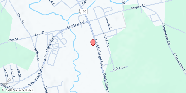 Map showing Newport Area Association FP at 95 South Main St., Newport, NH