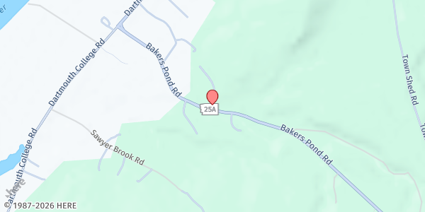 Map showing Fellowship Food Pantry at 2972 NH-25A, Orford, NH