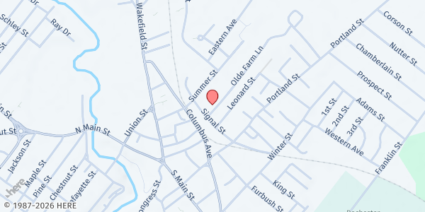 Map showing Salvation Army Food Pantry - Rochester at 10 Olde Farm Lane, Rochester, NH