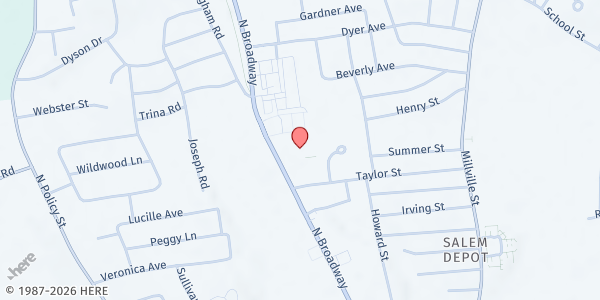 Map showing We Care Charity - Salem at 224 N Broadway, Salem, NH