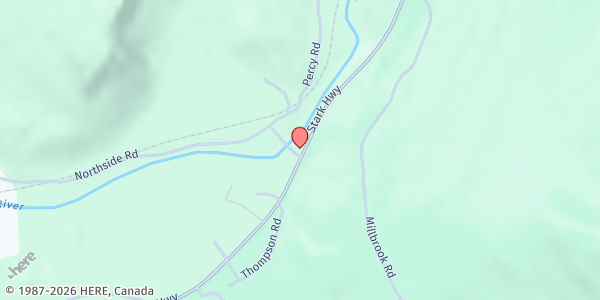 Map showing Stark Union Church at 6 Northside Rd, Stark, NH