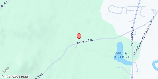 Map showing The Village Church at 121 Cobble Hill Rd, Swanzey, NH